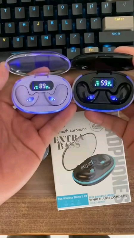 Fone de ouvido x55 #fonesbluetooth #tws #senbenbao #hifi #semfio #displayled #somestereo #sleepmode #auri