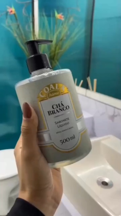 🌿✨ Sabonete Líquido Chá Branco 500ml – frescor, suavidade e cuidado diário para sua pele. #bemestar #cuidadopessoal  #PelePerfumada