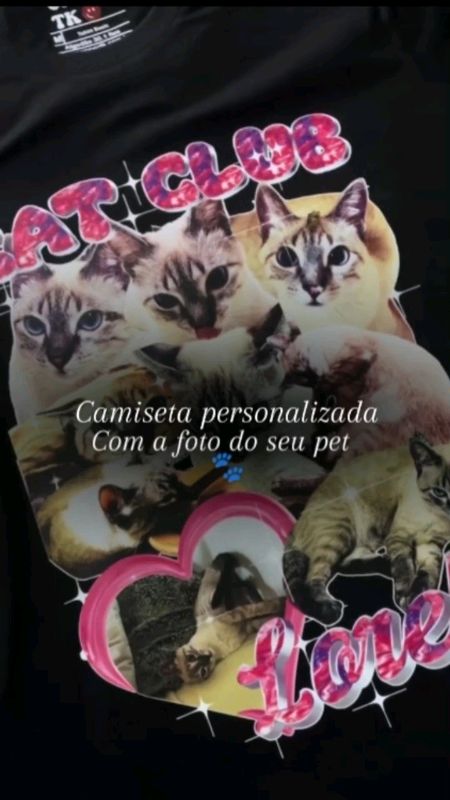 Camiseta Personalizada com a foto do seu Pet 🐾 ADICIONE NA SACOLINHA 🛍️ #fyy #pet #personaliza #cachorro #gato