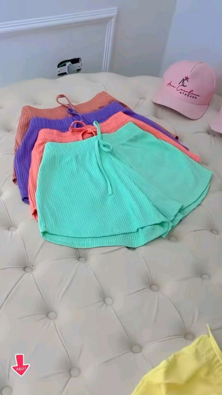 Short canelado feminino #kitshortcanelado #shortmalha #shorts #viral #calçaofeminino #shortconfortavel #shortbasico