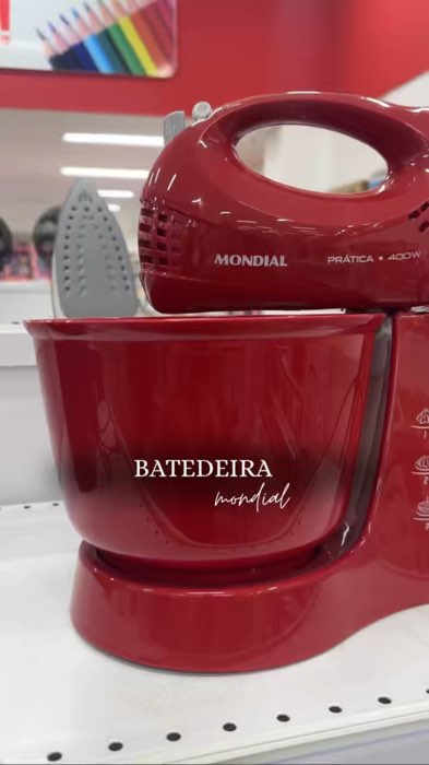 Batedeira Mondial #batedeira #batedeiravermelha #batedeiramondial #batedeira400W