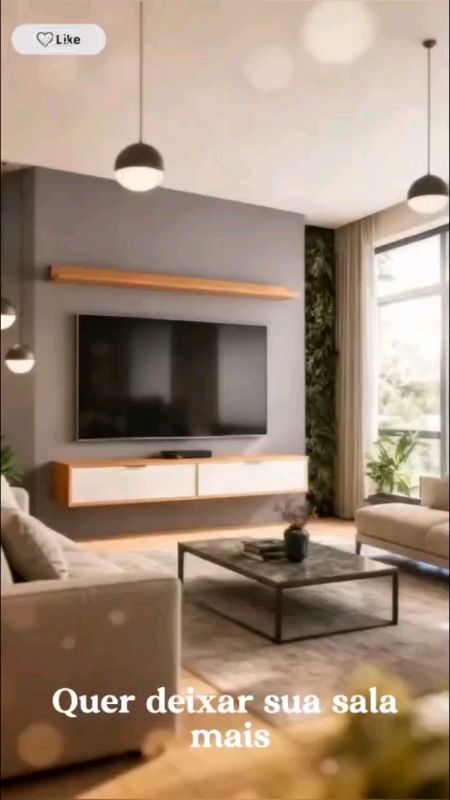 Rack tv 65 pol.suspenso 160 cm 2 portas Lila cinamono/branco z49 mpozenato#rack#estante#tv#sala#cinomono