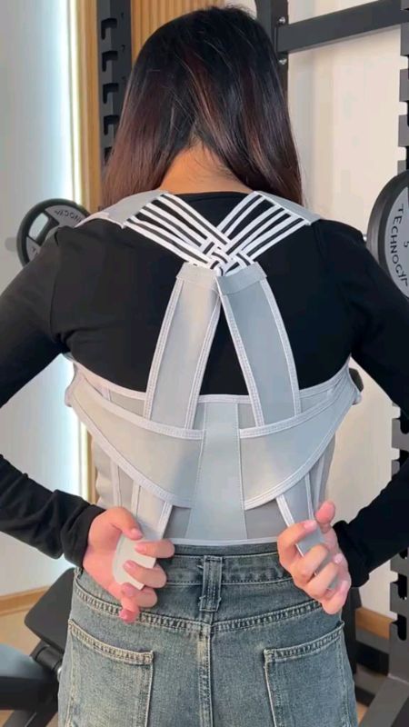 Colete Corretor De Postura Feminino Ortopédico Coluna Lombar Unisex Masculino #mulher #homem #coluna #correção
