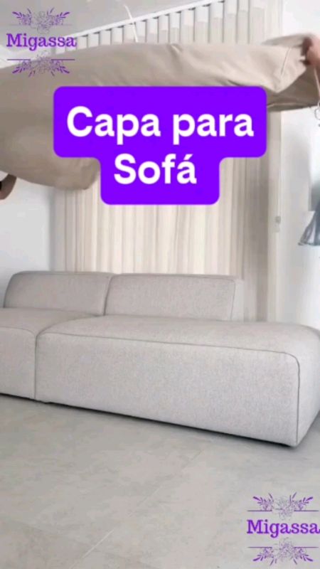Capa de Sofá coladinha em malha #capadesofa #capadesofá #sofa #sofá