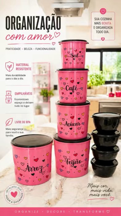 Kit de potes de mantimentos
