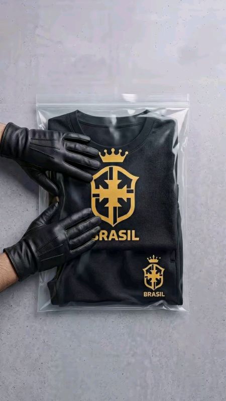 Conjunto masculino shorts e camiseta Brasil