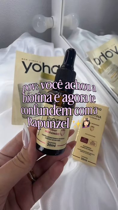Biotina Yoha 30ml Vitamina B7 Morango 🍓✨  #AchadinhosShopee #ShopeeBrasil #Biotina #CabeloPeleUnhas #Beleza #VidaSaudavel #ofertashopee
