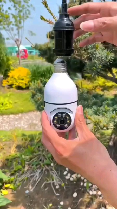 Câmera De Segurança Lâmpada Wi-fi 360 ° #camera #camerawifi #cameralampada #monitoramento #seguranca #cameradeseguranca #camerasemfio