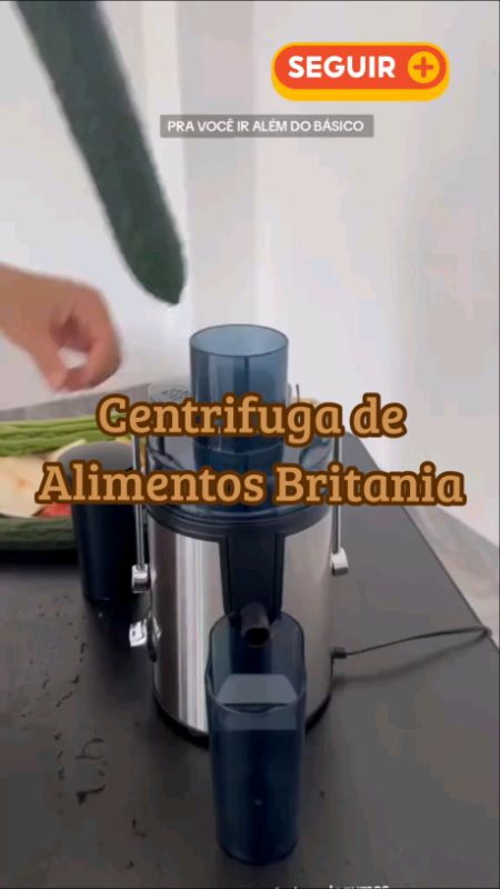 Centrifuga de Alimentos Britania Juicer 700 400w #centrifuga #CENTRIFUGABRITANIA #juicer #sucos #detox