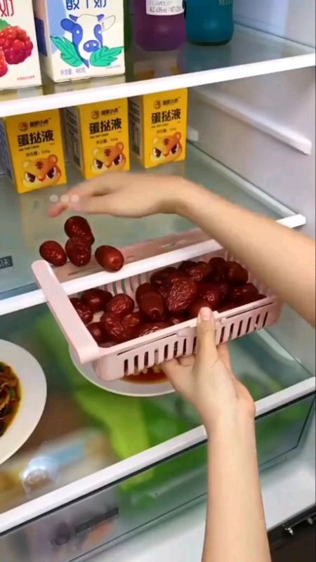 kit 4 peças cesto organizador de geladeira multiuso #organizador #geladeira #multiuso #cozinha #utilidade #oferta #acheinashopee