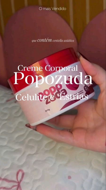 Popozuda Creme Rosa Esquenta 💗 Reduz Celulite, Estrias e Gordura Localizada | Resultado Rápido #cremeredutor #estrias #Popozuda #queimagordura