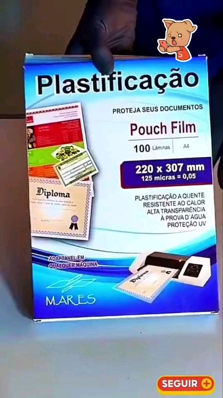 Plástico polaseal para plastificaçao
