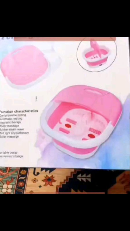 #banheiradepedicure portátil com rolos de #BanheiraParaPés de hidromassagem #baciaparapés