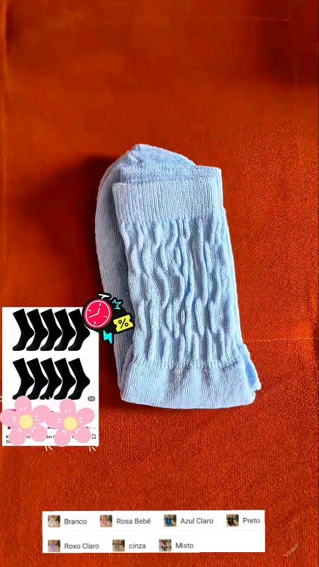 ￼Meias femininas fitness em algodão, confortáveis e ideais para academia 🧦✨ #meia #fitness #academia #conforto #feminino