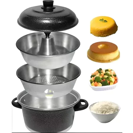 Panela Multi Uso 3 em 1 Forma De Pudim Legumes Panela Multi Uso 3 em 1 Forma De Pudim Legumes