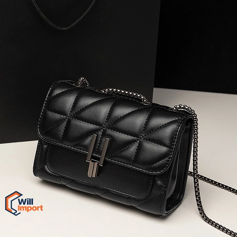 Bolsa Feminina Transversal Ombro Crossbody Passeio Alça Corrente