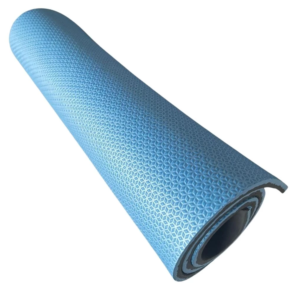 Tapete de Yoga Eva 1,00 x 50 10mm Azul