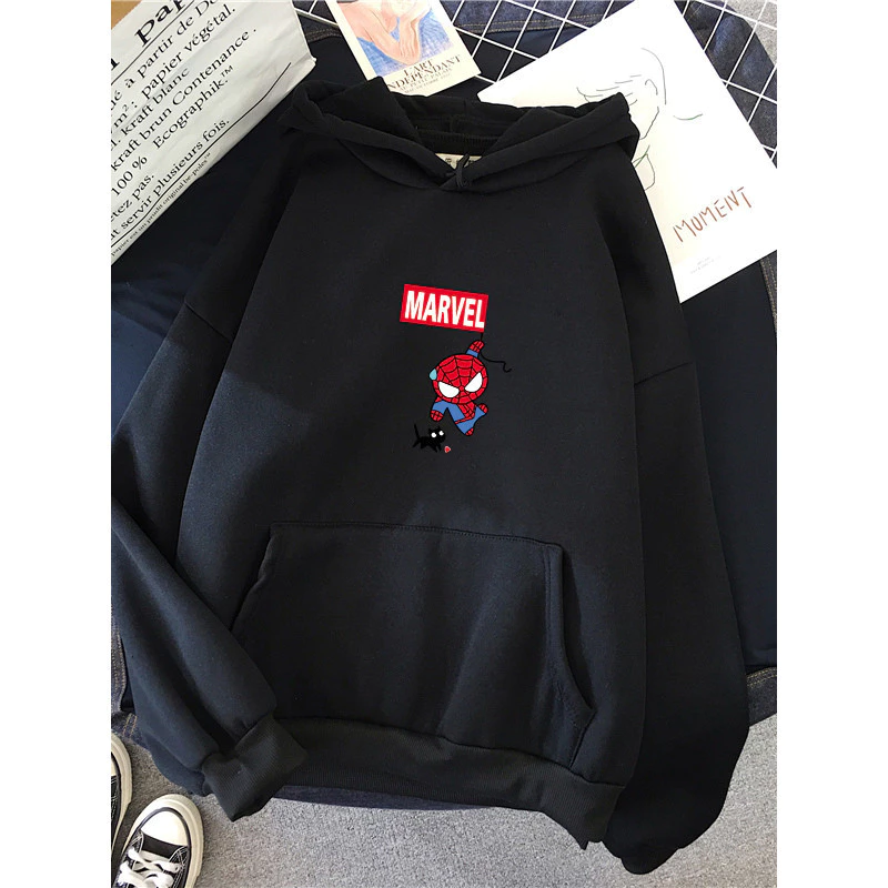 Moletom Canguru Com Capuz Masculino e Feminino Algodão Aranha Promoção Unissex